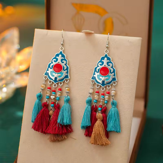 Handmade Long Vintage Earrings
