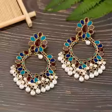 Water Drop Indian Earrings